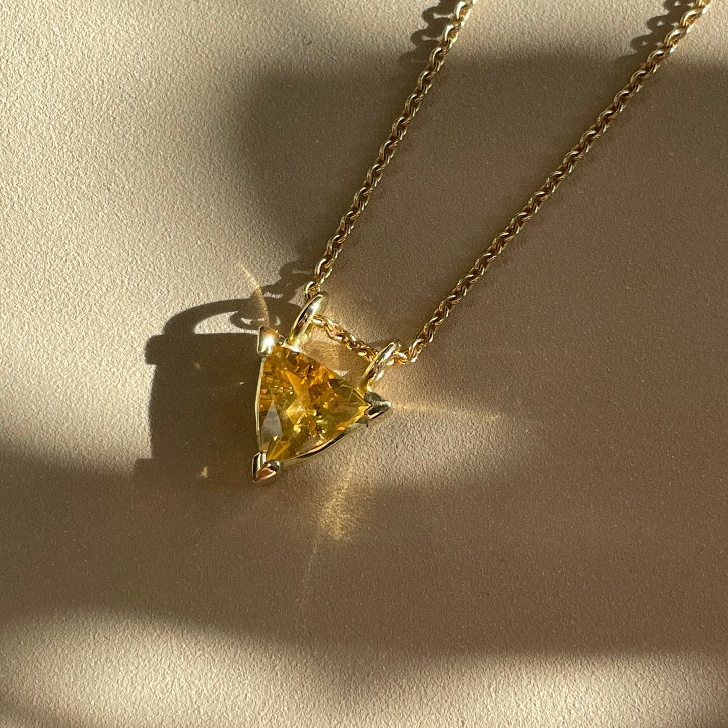 Goldanhänger beryll 18ct Goldschmied kette